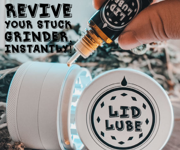Lid Lube Grinder Lubricant Demo. "Revive your stuck grinder, instantly!"
