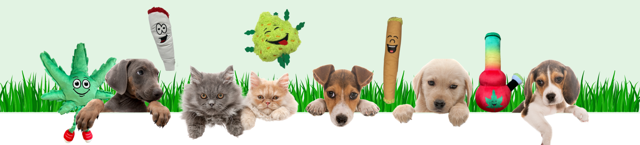 PAW:20 Weed Themed Pet Toys